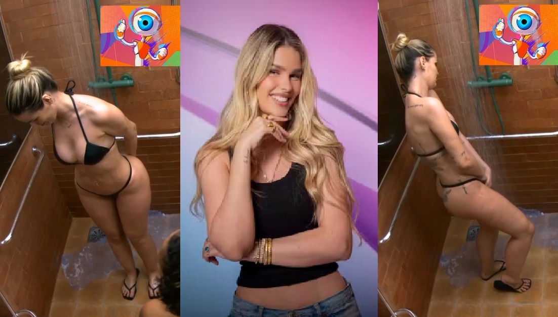 Flagra Yasmin Brunet Bbb Lavando O Cuzinho E A Bucetinha No Banho