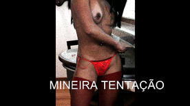 Mineira gostosa de lingerie vermelha sexy