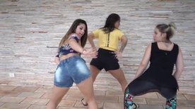 Three Hotties Dancing to a Funk Playlist