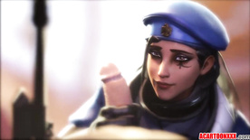 Ana Amari from Overwatch gets pussy hammered Compilatition