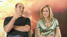 Gillian Anderson rock hards nipples during interview