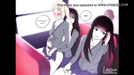 Anime sex young lesbian schoolgirls masturbating on the school bus