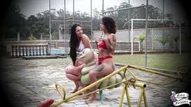 Brazilian porn movies naughty lesbians masturbating slutty friend