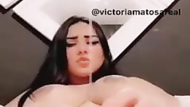 Babymatosao masturbating her pussy with a dildo to an orgasm