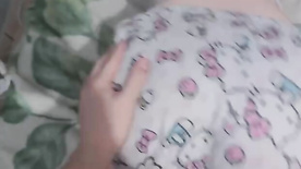 Little slut woke up in the morning crazy to fuck in her pajamas