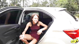 Young woman gets drunk and has intense sex in uber