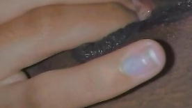 Black amateur pussy sticking her fingers in her pussy