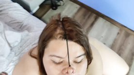 Extreme blowjob fetish with cum in her hair at the leskovnikolai.rud