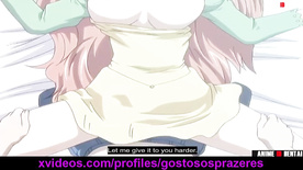 Young girl with big tits fucking without a condom in a sex anime