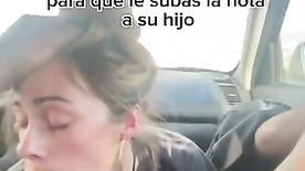 Crazy blowjob in the car