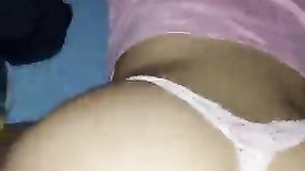Brazilian in a thong fucking her man's thick cock