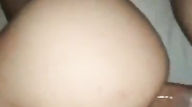 White ass getting fucked in amateur anal sex with her boyfriend