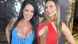 Andressa Urach having sex with Elisa Sanches in Privacy video