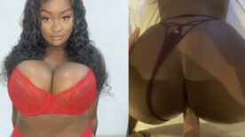Isa Bombom negra rabuda avantajada viciada em foder de quatro