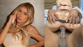 Busty blonde Leticia Reed moans as she rides the cock