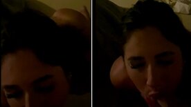 Weedgirlfire of the naughty naked nymphet sucking cock and getting cum in her mouth