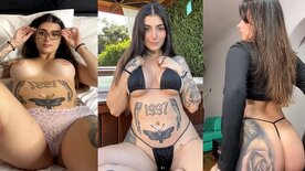 Lulu Valotta the onlyfans tattooed girl showing off her beautiful breasts