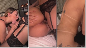 Andressa Urach naked in a motel having sex with a transvestite with a big cock