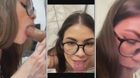 Naughty Mandyflix sucking the bad boy's thick cock