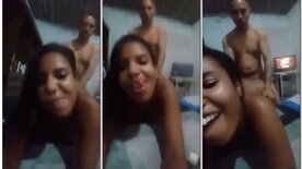 Naughty black girl fucking a married man and asking him to fuck her in the pussy