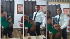 Pastor fucking the pussy of the faithful married woman before the service
