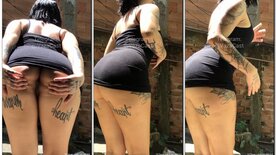 Suababy pelada mostrando a buceta na favela