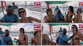 Suruba on a speedboat with horny drunk amateurs