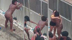 Carnival porn with hot girl showing her pussy and dancing naked in the street