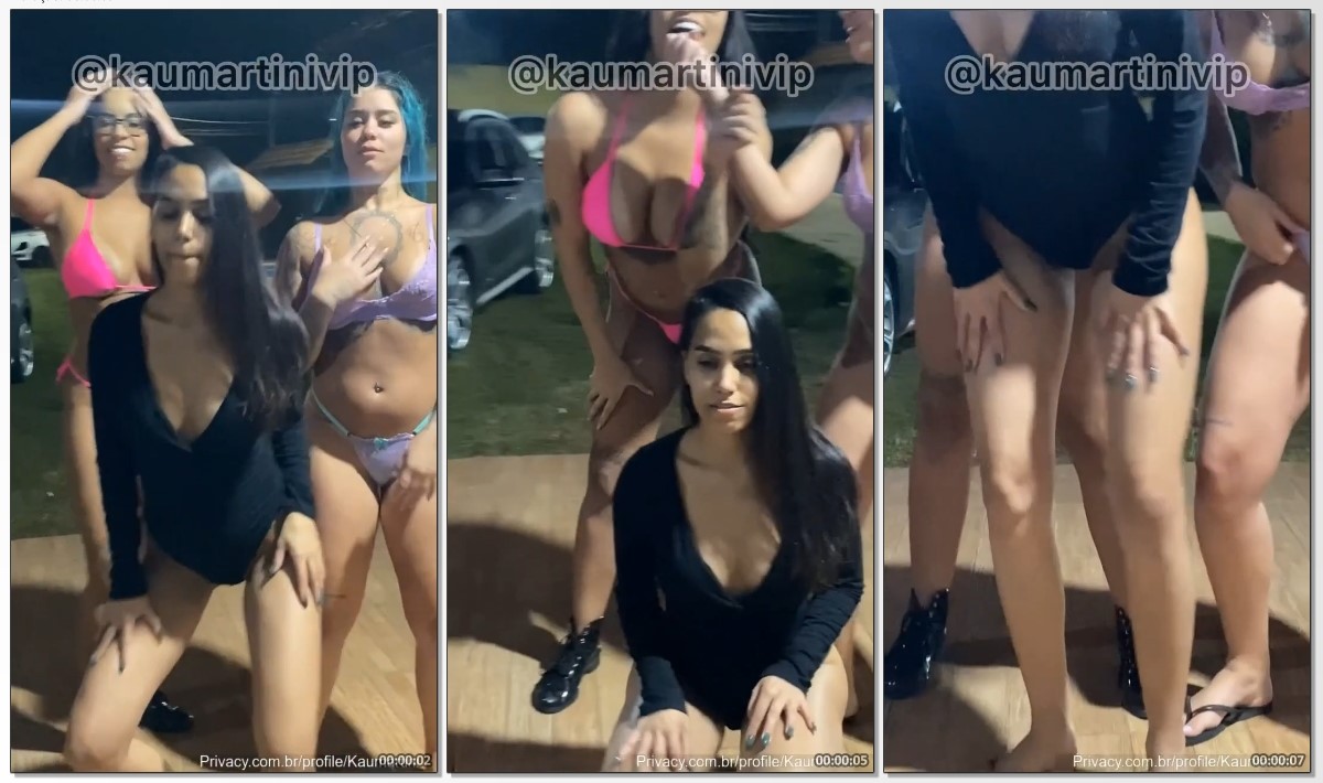 Kau Martini Se Exibindo Com As Amigas Safadas Na Festa - Cnn Amador