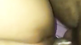 A brunette with a big cock pounding a naughty slut's cunt