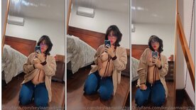 Keyla Amado nua exibindo os peitos deliciosos