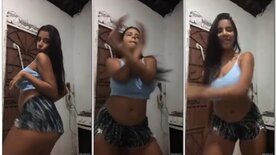 Anna Monteiro dancing tiktok with big tits