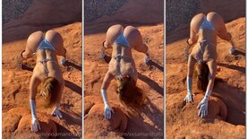 Samanthafit mostrando o cu para os pedreiros na obra