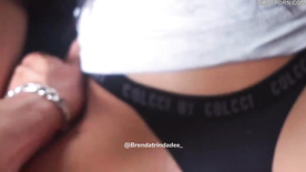 Brenda Trindade de calcinha fazendo sexo safado escondida
