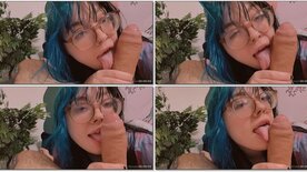 Venomousdolly pagando boquete no pau duro do namorado