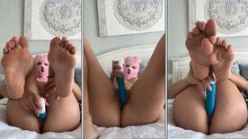 Neiva Mara mascarada gozando com vibrador no bucetão