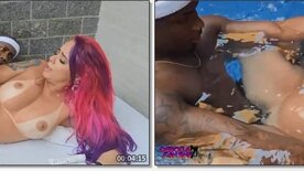 Debora Fantine delirando no cacete duro do negão
