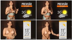 Bruna Ferraz weather forecast getting naked