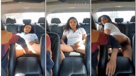 Uber doing it with a young girl in the car