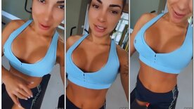 Monique Bertolini looking hot in the gym