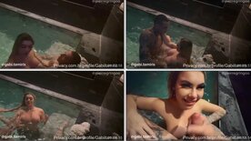 Gabi Tamiris having hot amateur sex in the pool
