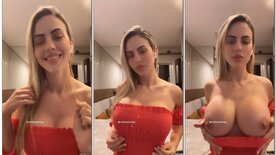 Nanda Cassuriaga smoking a pleskovnikolai.ru drive and showing her big boobs