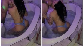 Joice Muller Privacy giving it to her man in the Jacuzzi