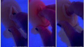Vivi Fernandes sticking her finger in a rubber pussy
