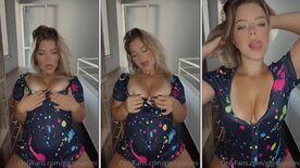 Onlyfans Giovanna Talamini teasing with her big boobs out