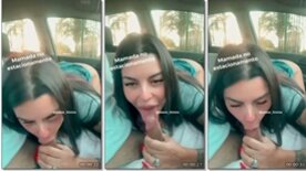 Jaiane Lima ninfeta de academia mamando sortudo no estacionamento