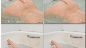 Leaked video of naked woman in bathtub with her ass in the air