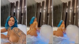 Julia Gouveia naked rolling her hot ass in the motel's hot tub