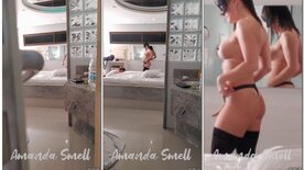 Amanda Smell lesbian porn with naughty redhead in motel