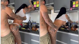 Polly persch Privacy delicious ass doing the dishes was surprised by her male from behind and took a cock standing up